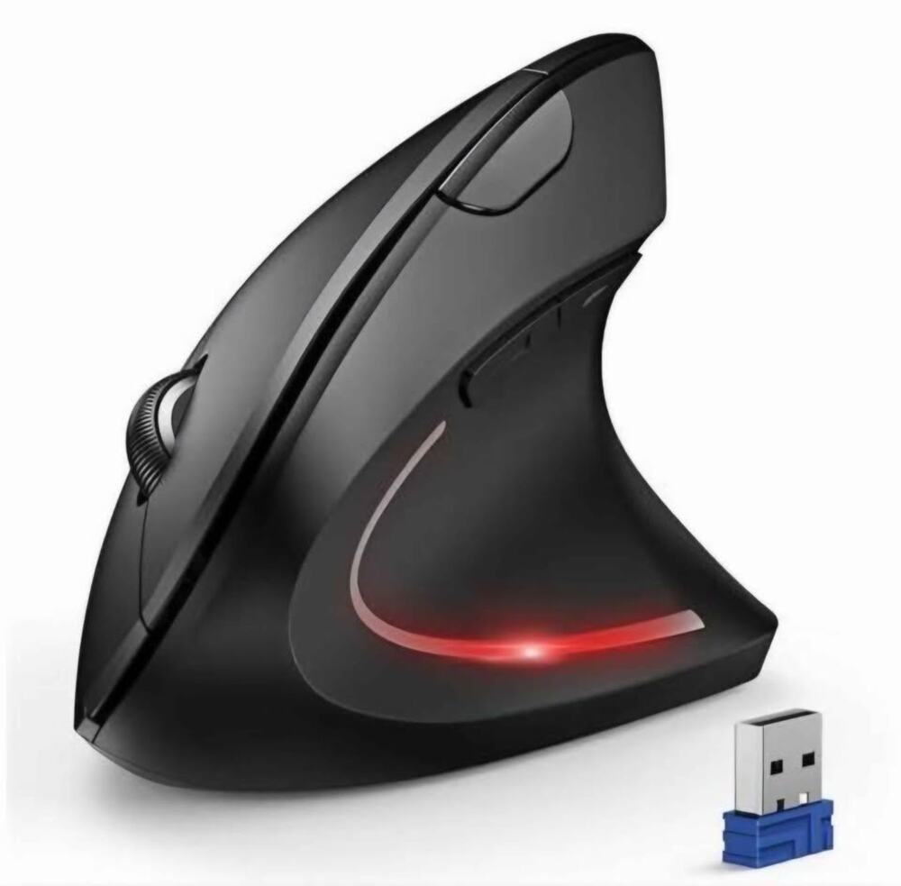 TECKNET Ergonomic Wireless Vertical Mouse with Bluetooth 4800 DPI